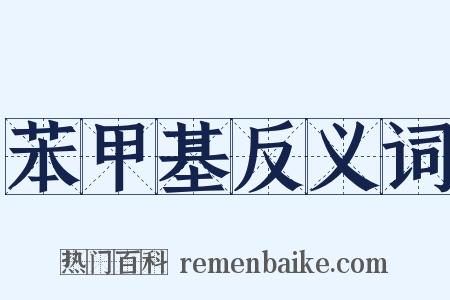 苯甲基反义词是什么意思的图片